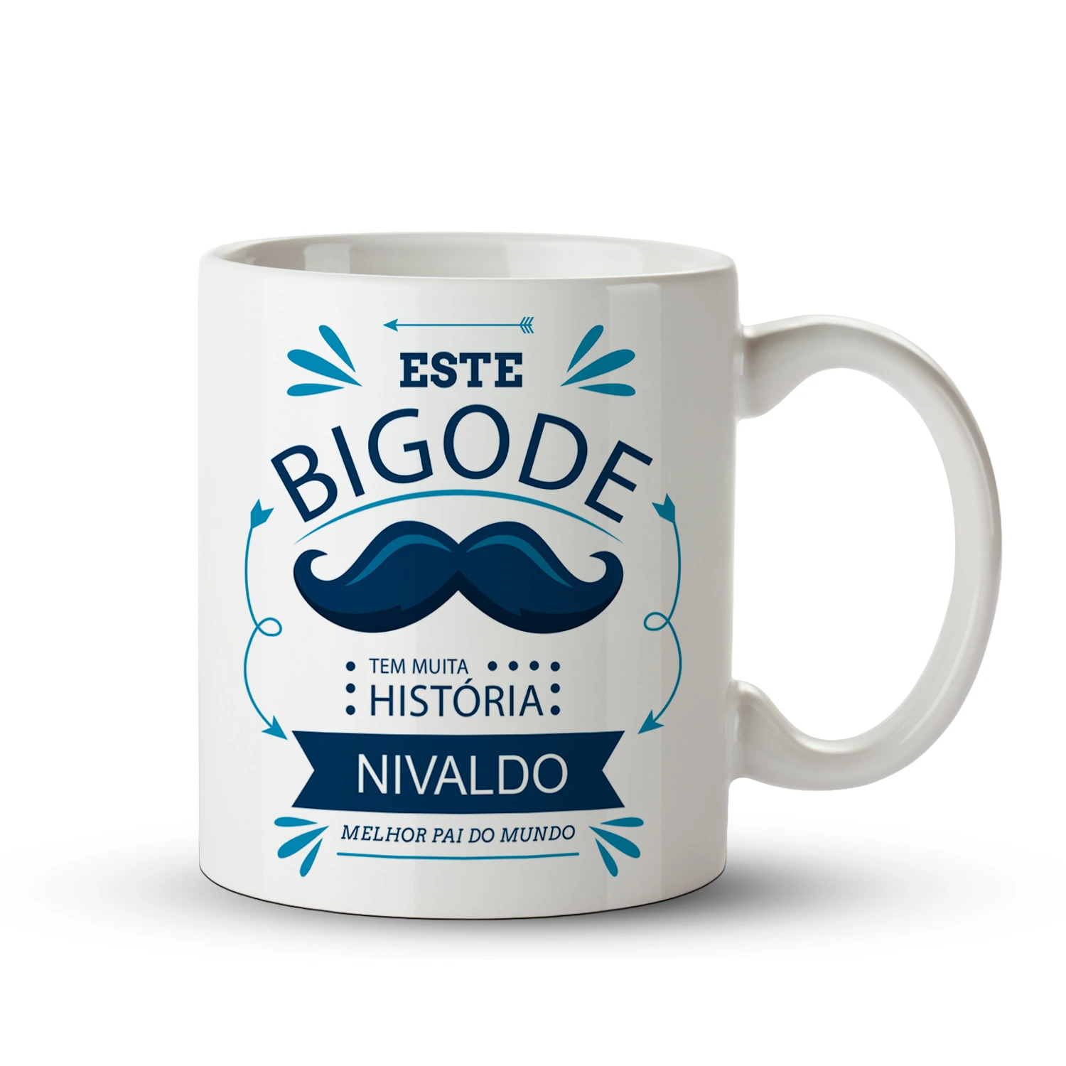 Caneca esse bigode tem historia