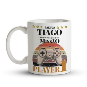 Kit Canecas Gamer Personalizadas Pai e Filho – Player 1 e Player 2 - Imagem 3