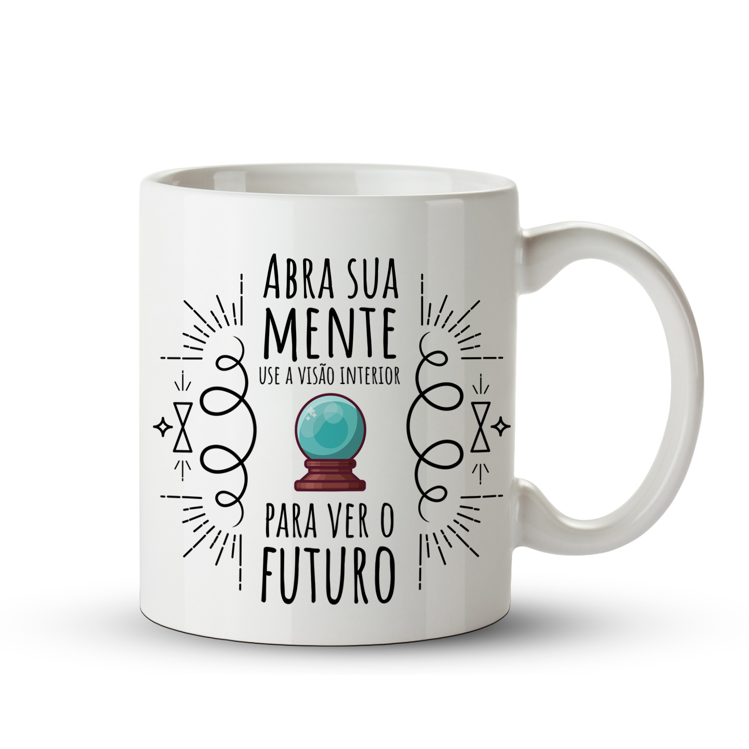 caneca inspirada no universo de Harry Potter - aula de adivinhação