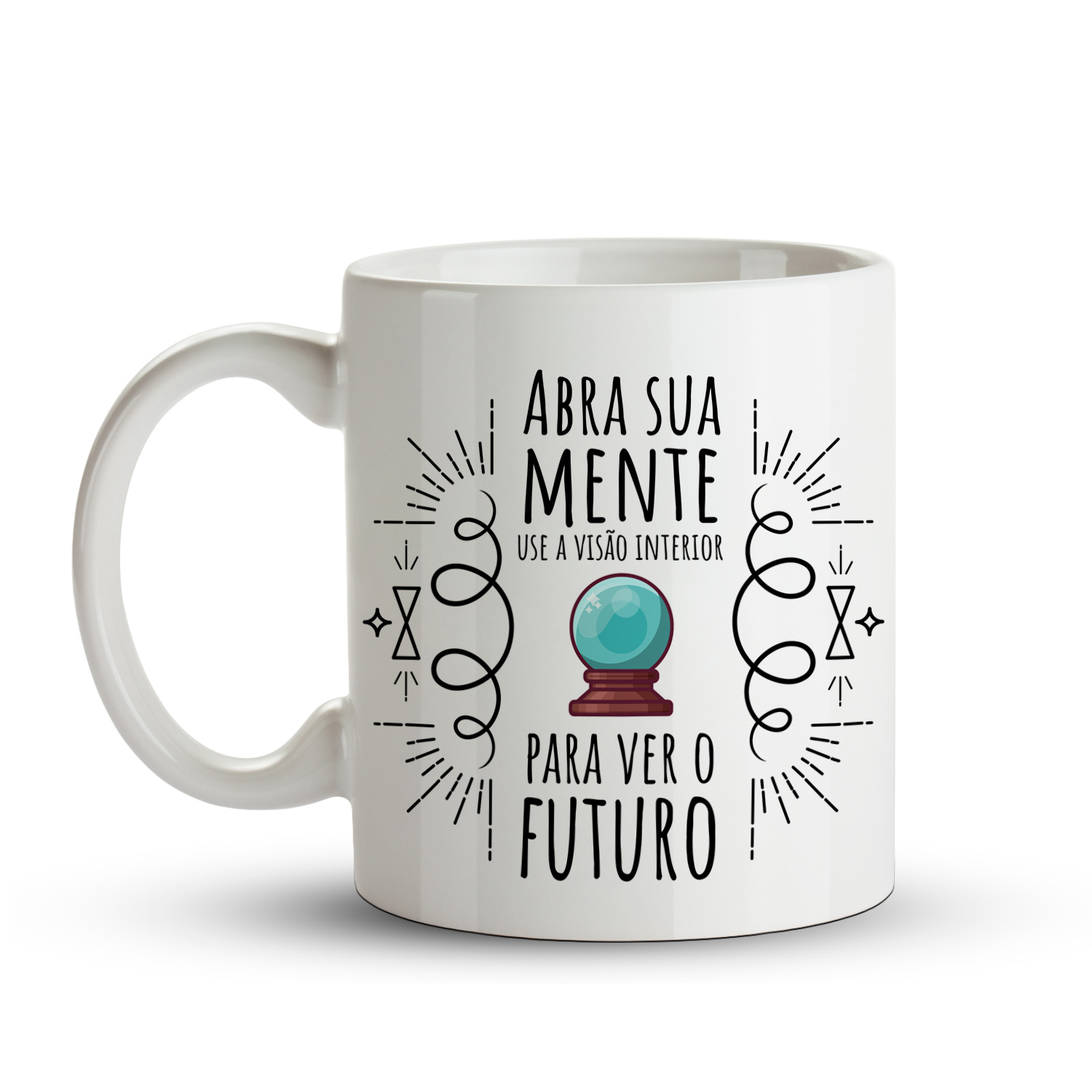 caneca inspirada no universo de Harry Potter - aula de adivinhação