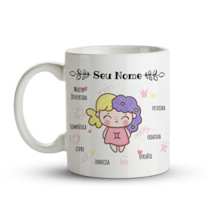 Caneca Signo de Gêmeos – Divertida, Criativa e Versátil - Imagem 2