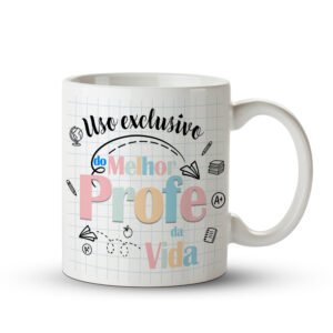 Caneca Melhor Profe da Vida (Versão Masculina) - Imagem 1