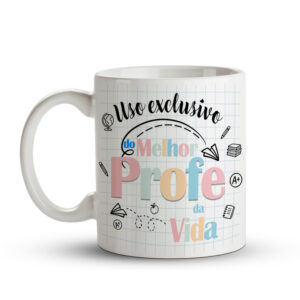 Caneca Melhor Profe da Vida (Versão Masculina) - Imagem 2