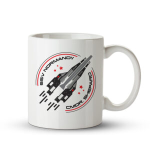 Caneca Mass Effect – SSV Normandy Commander Shepard - Imagem 1