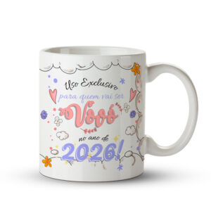 Caneca Revelação Vovó 2026 - Imagem 1
