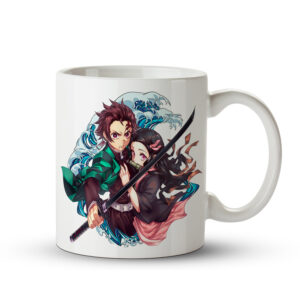 Caneca Tanjiro e Nezuko – Demon Slayer Kimetsu no Yaiba - Imagem 1