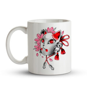 Caneca Máscara Kitsune – Demon Slayer Kimetsu no Yaiba - Imagem 1