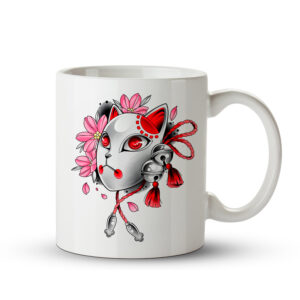 Caneca Máscara Kitsune – Demon Slayer Kimetsu no Yaiba - Imagem 2