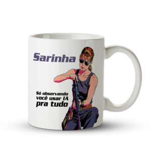Caneca Sarinha Connor observando você - Imagem 1