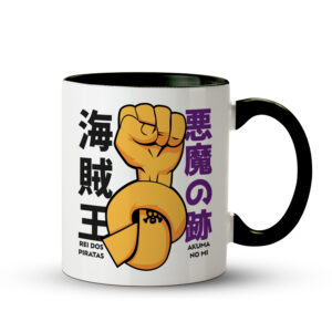 Caneca Akuma no Mi | One Piece Anime Geek Minimalista Preta - Imagem 3