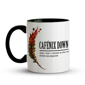 Caneca Cafénix Down – Humor Gamer com Café Preto - Imagem 2