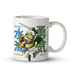 Caneca Chrono Trigger Frog 600 A.D | A Coragem de um Verdadeiro Guerreiro - Imagem 1