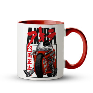 Caneca Akira Kaneda Moto Vermelha – Anime Clássico vermelha - Imagem 1