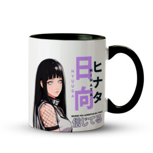 Caneca Hinata Hyuga Believe It Preta - Imagem 1