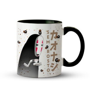 Caneca Sem Rosto - No Face - Ecos do Espírito Preta - Imagem 1