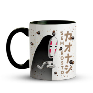Caneca Sem Rosto - No Face - Ecos do Espírito Preta - Imagem 2