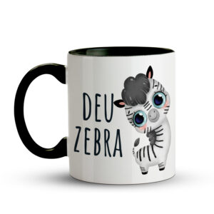 Caneca deu zebra - Preta - Imagem 2