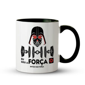Caneca Darth Vader Eu Sou a Força, Então Não Força - Preta - Imagem 1