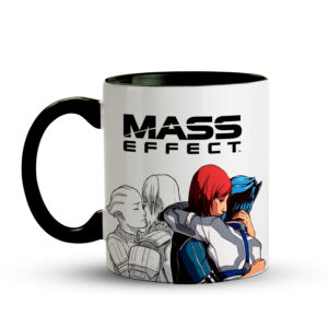 Caneca Mass Effect – Shepard & Liara T’Soni Preta - Imagem 2