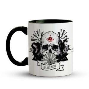 Caneca RPG – Falha Crítica “Mas… você tropeça” Preta - Imagem 2