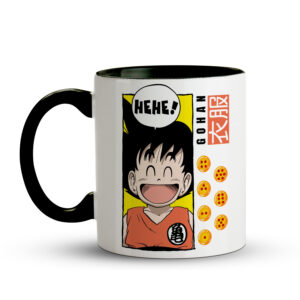 Caneca Gohan – Hehe! Energia Pura - Preta - Imagem 2