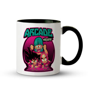 Caneca Dragon Ball Arcade – Massacre Pixelado - Preta - Imagem 1