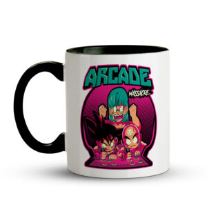 Caneca Dragon Ball Arcade – Massacre Pixelado - Preta - Imagem 2