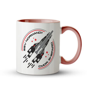 Caneca Mass Effect – SSV Normandy Commander Shepard Rosa - Imagem 1