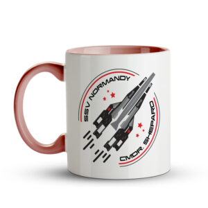 Caneca Mass Effect – SSV Normandy Commander Shepard Rosa - Imagem 2