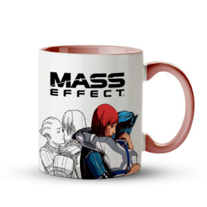 Caneca Mass Effect – Shepard & Liara T’Soni Rosa - Imagem 1