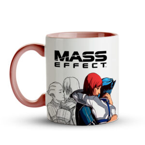 Caneca Mass Effect – Shepard & Liara T’Soni Rosa - Imagem 2