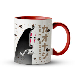 Caneca Sem Rosto - No Face - Ecos do Espírito Vermelha - Imagem 1