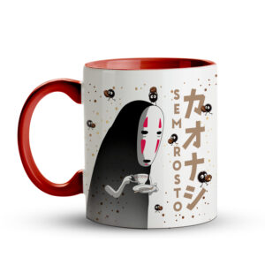 Caneca Sem Rosto - No Face - Ecos do Espírito Vermelha - Imagem 2