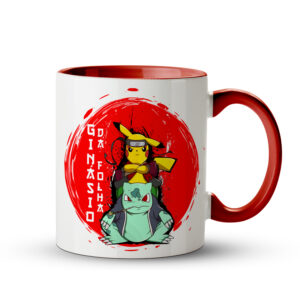 Caneca Pikachu & Ivysaur – Lenda Ninja de Kanto Vermelha - Imagem 1