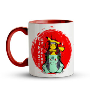 Caneca Pikachu & Ivysaur – Lenda Ninja de Kanto Vermelha - Imagem 2