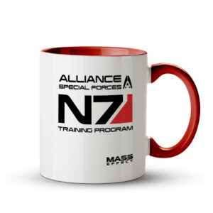 Caneca Mass Effect – N7 Training Program Vermelha - Imagem 1