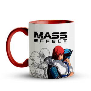 Caneca Mass Effect – Shepard & Liara T’Soni Vermelha - Imagem 2