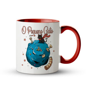 Caneca O Pequeno Gato Vermelha - Imagem 1