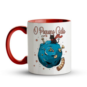 Caneca O Pequeno Gato Vermelha - Imagem 2