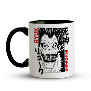 Caneca Ryuk – Sorriso do Shinigami - Preta - Imagem 2