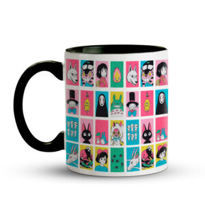 Caneca Estrelas Ghibli – Personagens Studio Ghibli Preto - Imagem 3