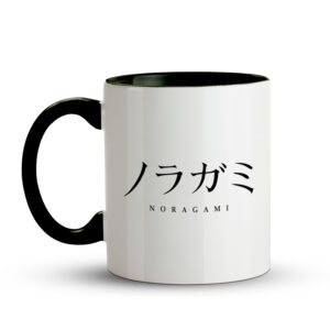 Caneca Noragami Yato Hiyori Yukine Anime 325ml Preta - Imagem 2