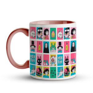 Caneca Estrelas Ghibli – Personagens Studio Ghibli Rosa - Imagem 2