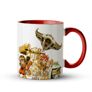 Caneca Chrono Trigger Epoch Crono Marle Lucca RPG 325ml Vermelha - Imagem 1