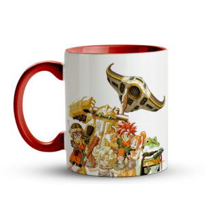 Caneca Chrono Trigger Epoch Crono Marle Lucca RPG 325ml Vermelha - Imagem 2