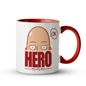 Caneca One Punch Man – Herói Ok Vermelha - Imagem 1