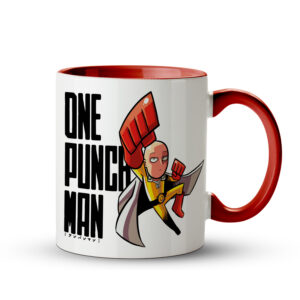 Caneca One Punch Man – Herói por Hobby Vermelha - Imagem 1