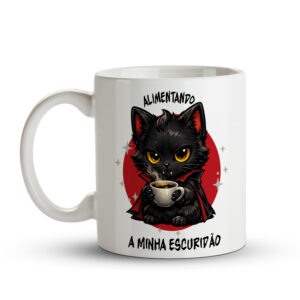 Caneca Alimentando Minha Escuridão | Gato Vampiro - Imagem 2