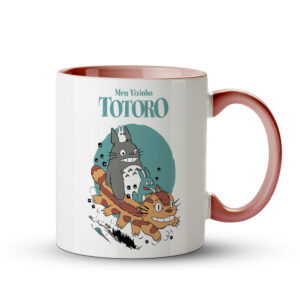 Caneca Meu Vizinho Totoro – Aventuras na Floresta | Ghibli Rosa - Imagem 1