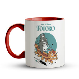 Caneca Meu Vizinho Totoro – Aventuras na Floresta | Ghibli Vermelha - Imagem 2